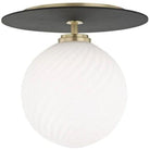 Mitzi - Ellis Flush Mount - H200501L-AGB/BK - Canada Light Shop