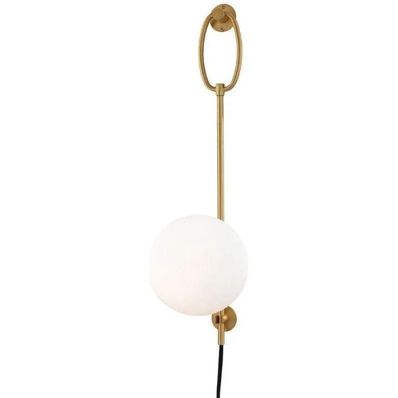 Mitzi - Gina Wall Sconce With Plug - HL290101-AGB - Canada Light Shop