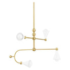 Mitzi - Hikari Chandelier - H681804-AGB/SWH - Canada Light Shop
