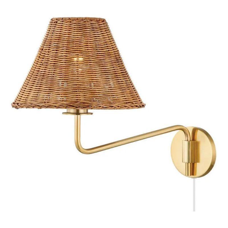 Mitzi - Issa Plug-In Wall Sconce - HL704201-AGB - Canada Light Shop