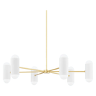 Mitzi - Kira Chandelier - H484812-AGB/SWH - Canada Light Shop