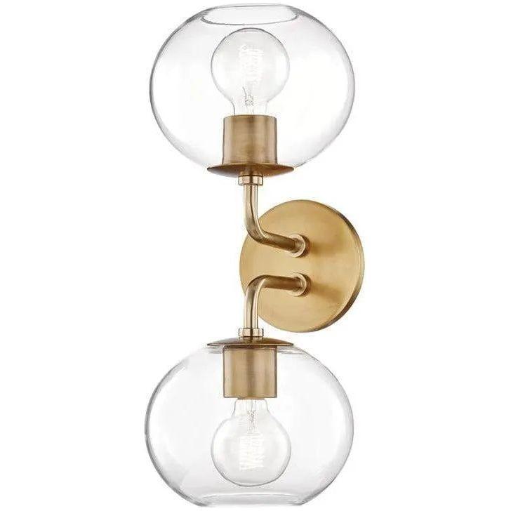 Mitzi - Margot Double Wall Sconce - H270102-AGB - Canada Light Shop