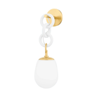 Mitzi - Marina Wall Sconce - H690101-AGB/TWH - Canada Light Shop