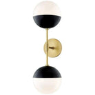 Mitzi - Renee Double Wall Sconce - H344102A-AGB/BK - Canada Light Shop