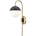 Mitzi - Renee Plug-In Wall Sconce - HL249101-AGB/BK - Canada Light Shop