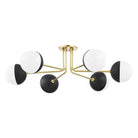 Mitzi - Renee Semi Flush Mount - H344606-AGB/BK - Canada Light Shop