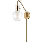 Mitzi - Riley Plug-In Glass Wall Sconce - HL111101G-AGB - Canada Light Shop