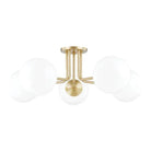 Mitzi - Stella 5-Light Semi Flush Mount - H105605-AGB - Canada Light Shop