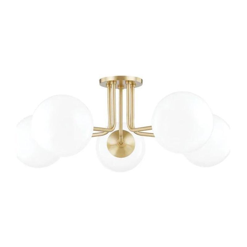 Mitzi - Stella 5-Light Semi Flush Mount - H105605-AGB - Canada Light Shop