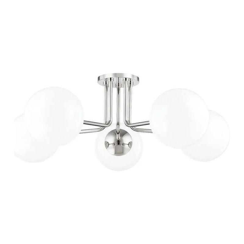 Mitzi - Stella 5-Light Semi Flush Mount - H105605-PN - Canada Light Shop