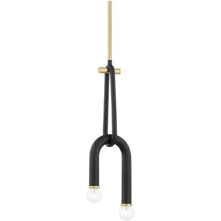 Mitzi - Whit Pendant - H382702-AGB/BK - Canada Light Shop