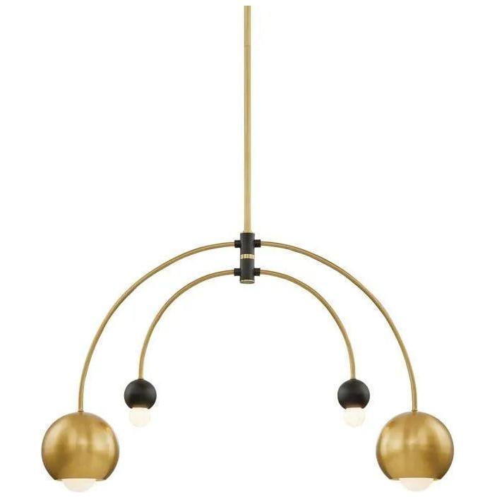 Mitzi - Willow Chandelier - H348804-AGB/BK - Canada Light Shop