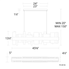 Modern Forms - Acropolis LED Linear Pendant - PD-68146-AB - Canada Light Shop
