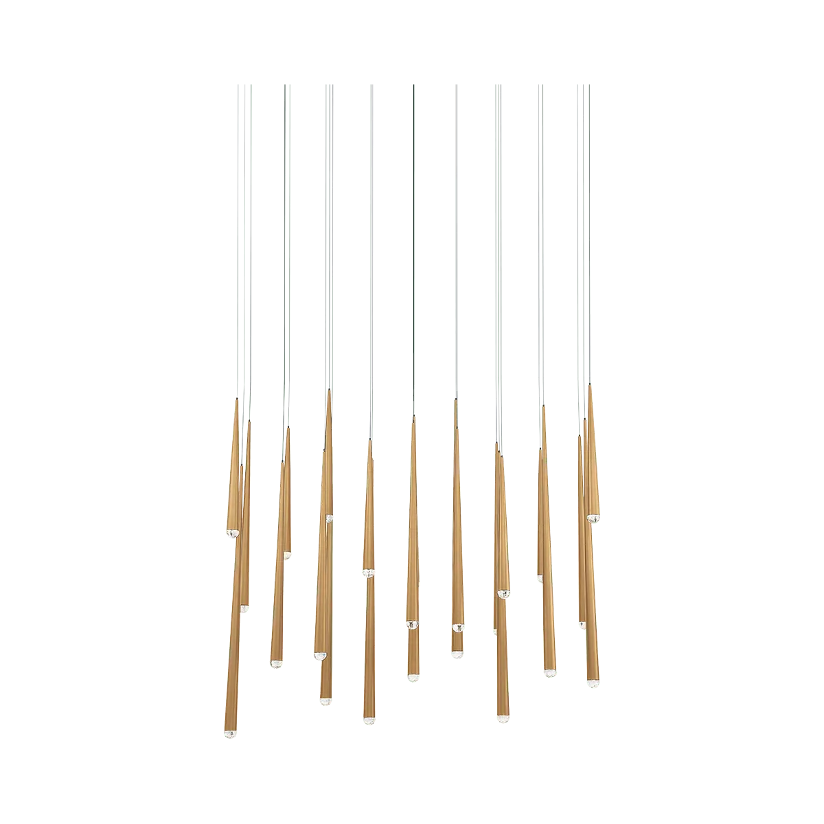 Modern Forms - Cascade LED Crystal Linear Pendant, 23-Light - PD-41723L-AB - Canada Light Shop