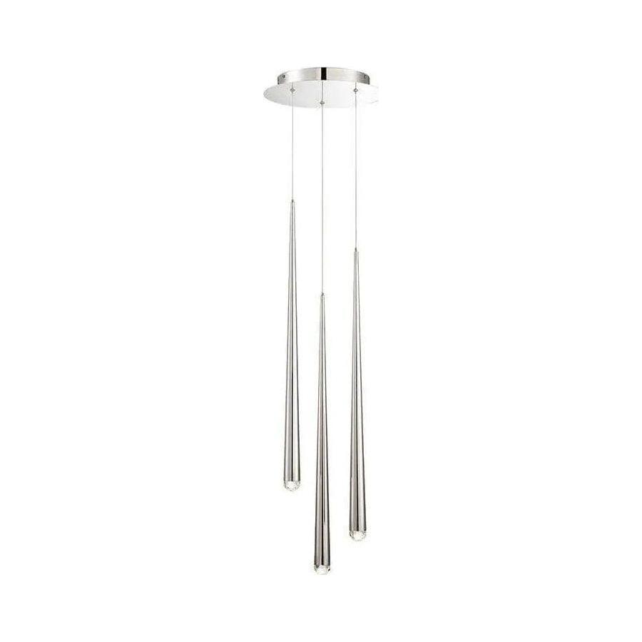 Modern Forms - Cascade LED Crystal Multi-Light Pendant, 3-Light - PD-41703R-PN - Canada Light Shop