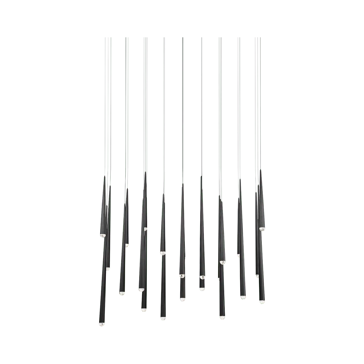 Modern Forms - Cascade LED Linear Pendant - PD-41814L-BK - Canada Light Shop