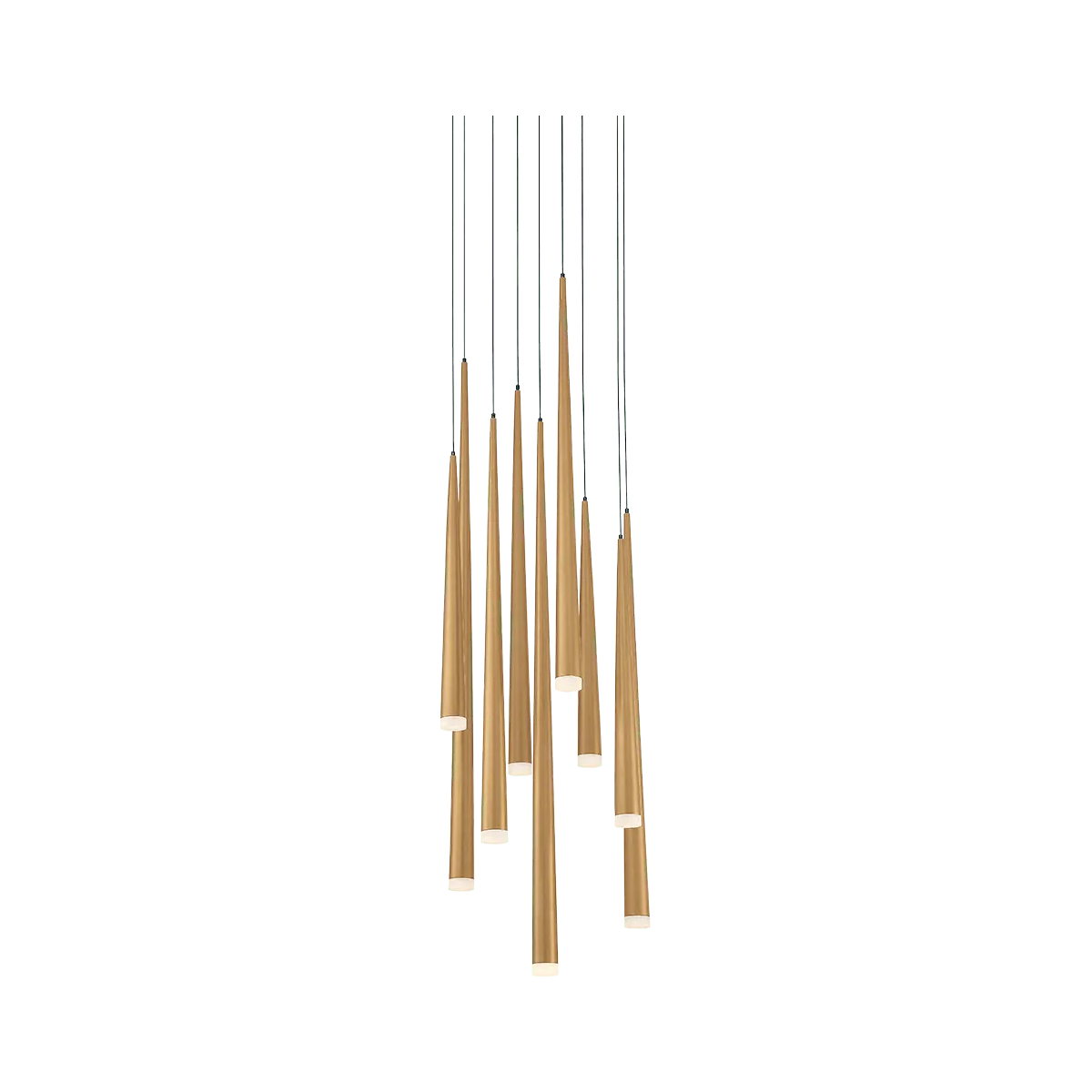 Modern Forms - Cascade LED Multi-Light Pendant, 9-Light - PD-41809R-AB - Canada Light Shop