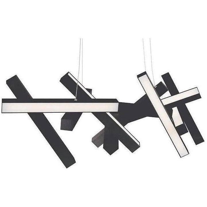 Modern Forms - Chaos LED Linear Pendant - PD-64848-BK - Canada Light Shop