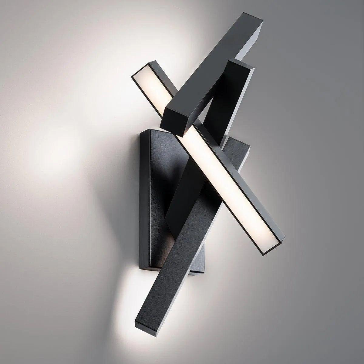 Modern Forms - Chaos LED Outdoor Wall Light - WS-W64824-BK - Canada Light Shop