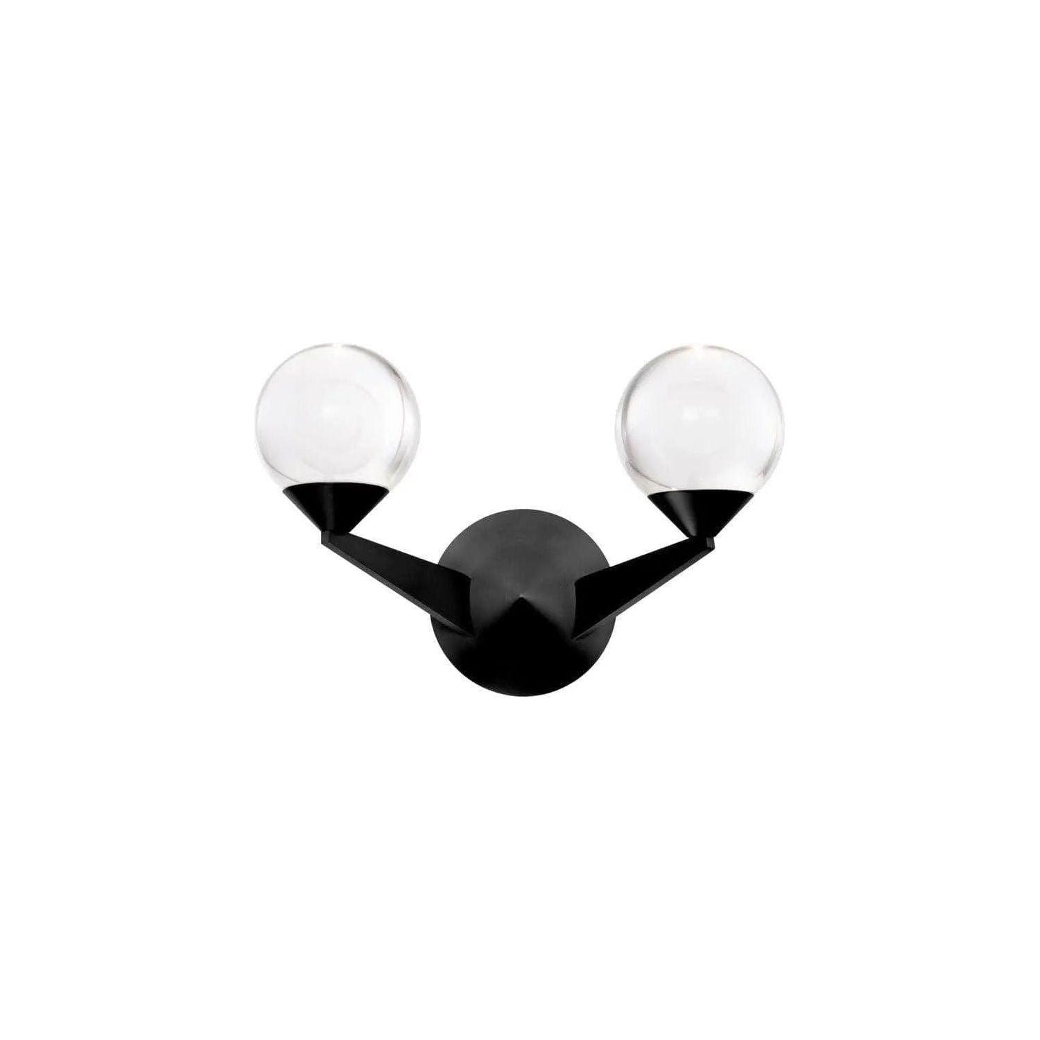 Modern Forms - Double Bubble LED Wall Sconce - WS-82015-BK - Canada Light Shop