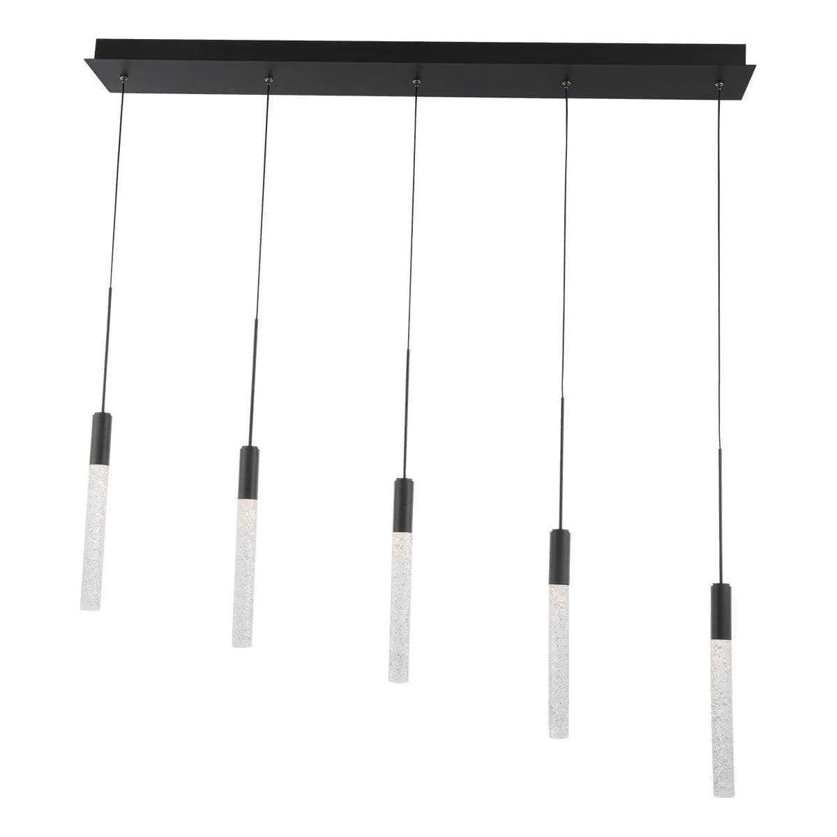 Modern Forms - Magic LED Linear Pendant, 5-Light - PD-35605L-BK - Canada Light Shop