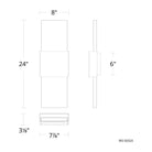 Modern Forms - Mercer LED Wall Sconce - WS-50324-BK/AB - Canada Light Shop