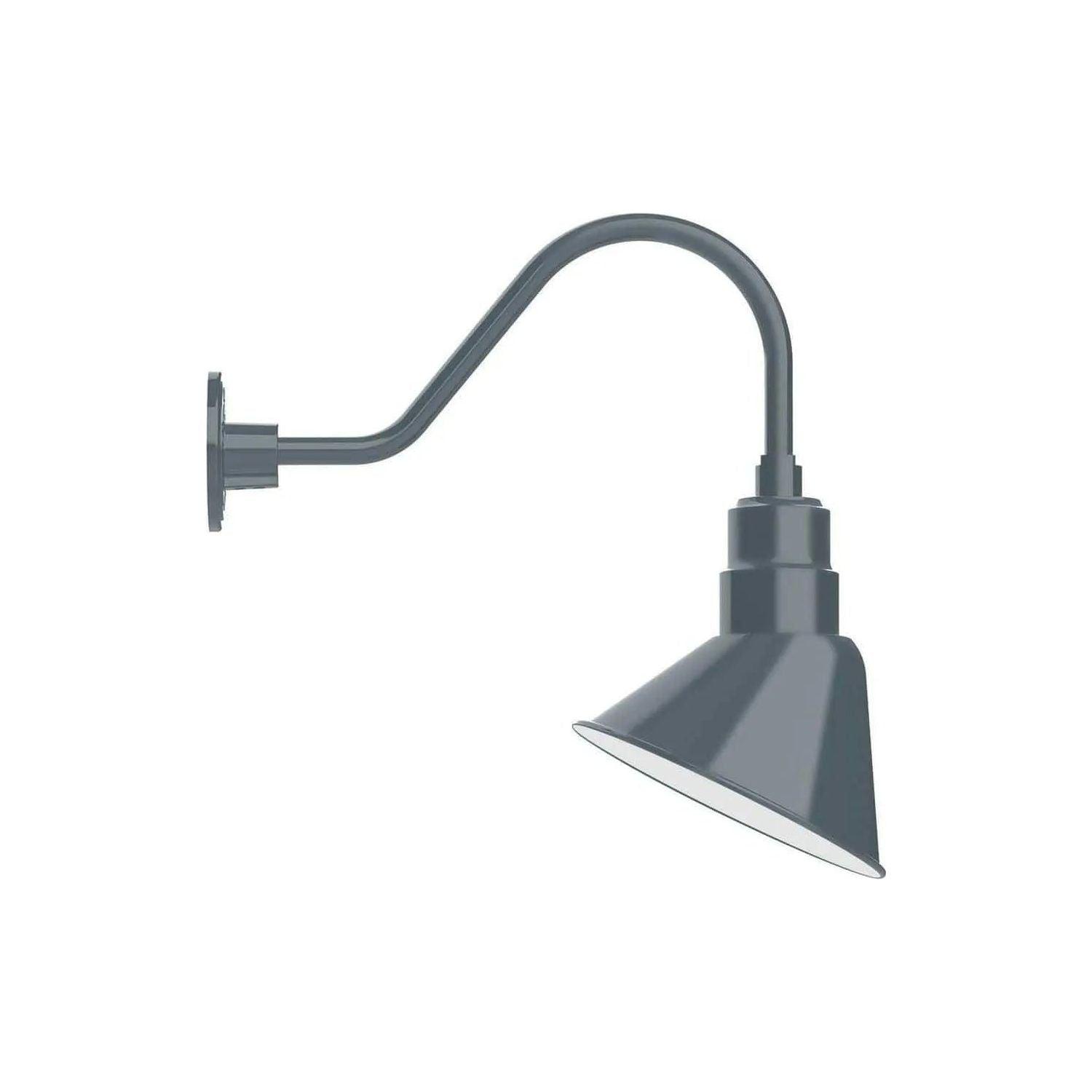 Montclair Light Works - Angle 10" Gooseneck Wall Light - GNA102-40 - Canada Light Shop