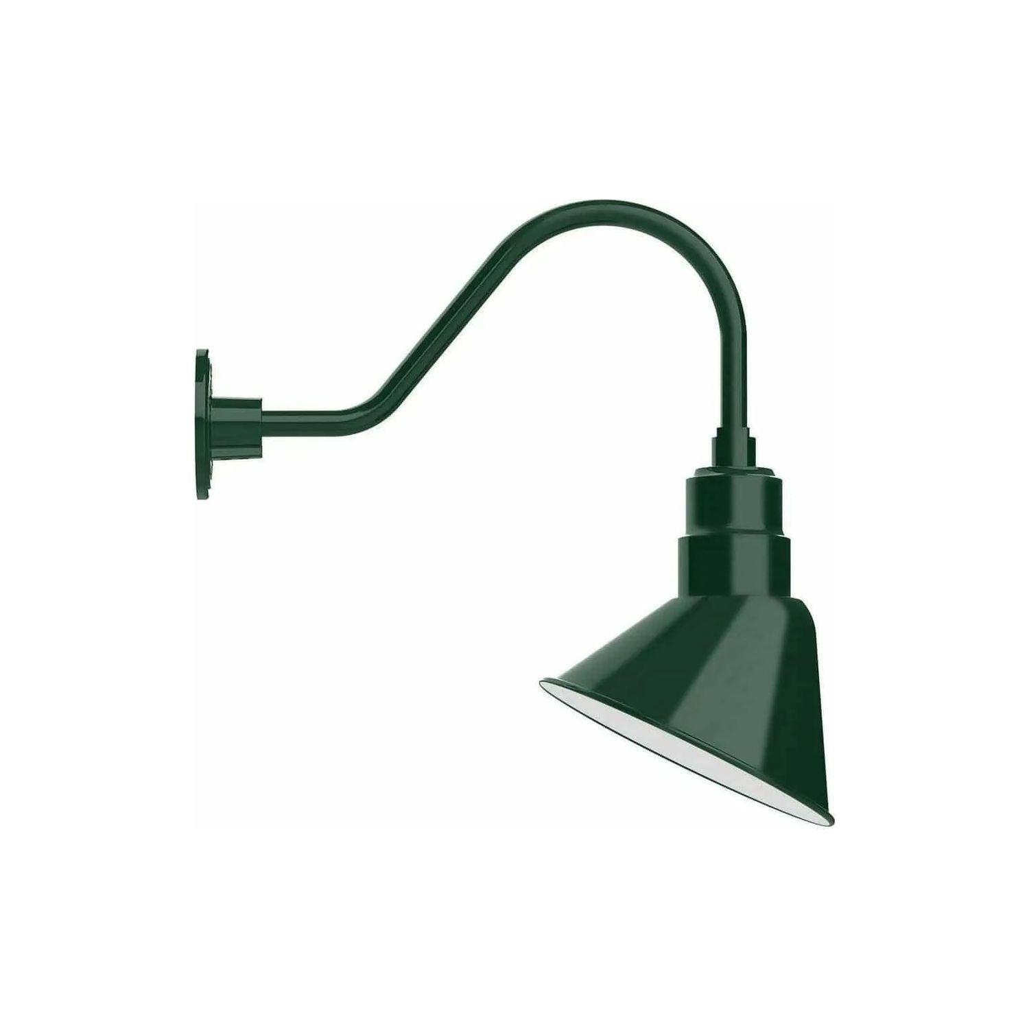 Montclair Light Works - Angle 10" Gooseneck Wall Light - GNA102-42 - Canada Light Shop