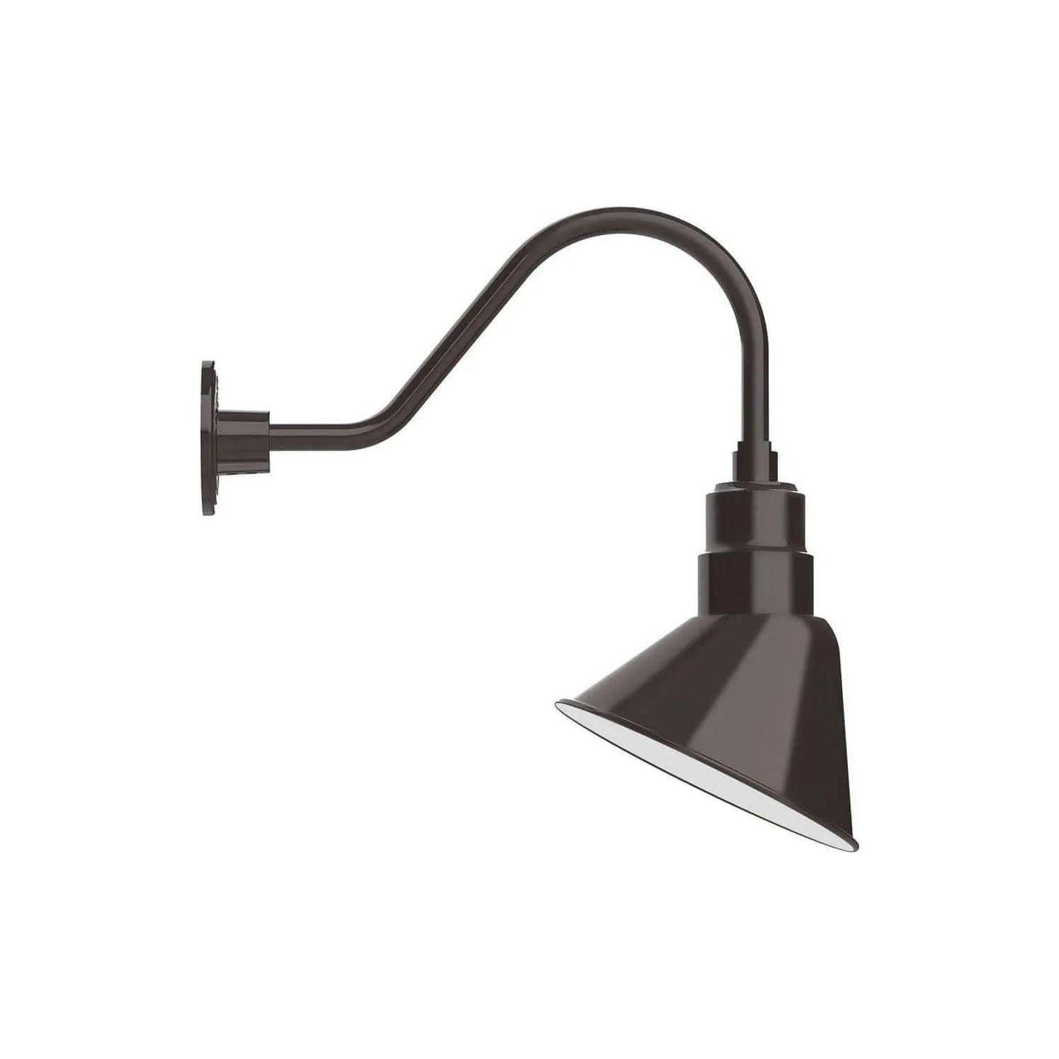 Montclair Light Works - Angle 10" Gooseneck Wall Light - GNA102-51 - Canada Light Shop