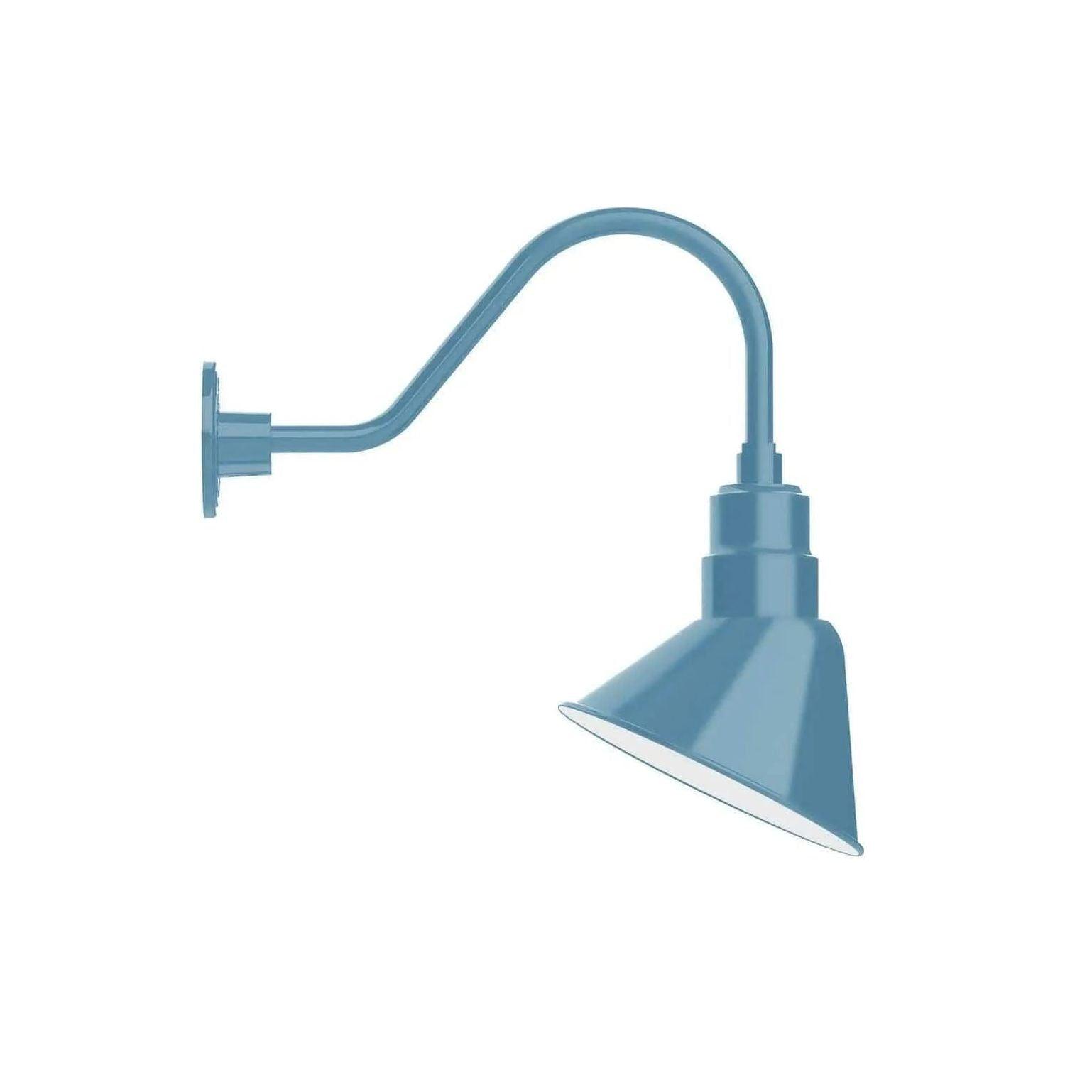 Montclair Light Works - Angle 10" Gooseneck Wall Light - GNA102-54 - Canada Light Shop