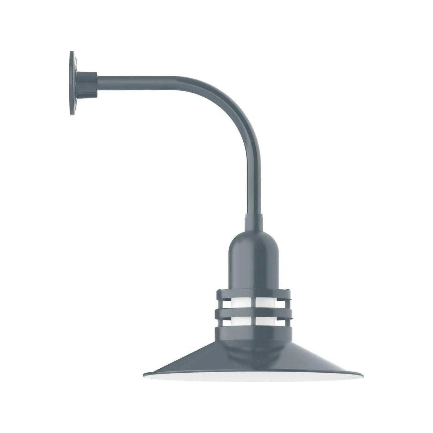 Montclair Light Works - Atomic 16" Curved Arm Wall Light - GNU149-40 - Canada Light Shop