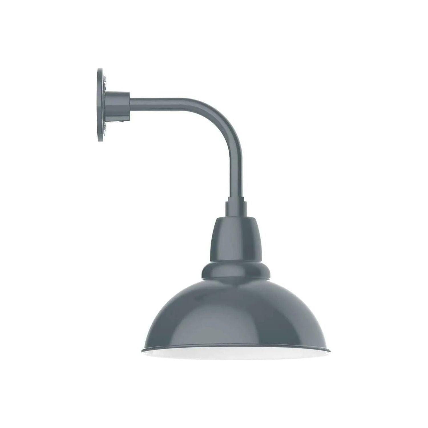 Montclair Light Works - Cafe 12 Inch Curved Arm Wall Light - GNT106-40 - Canada Light Shop