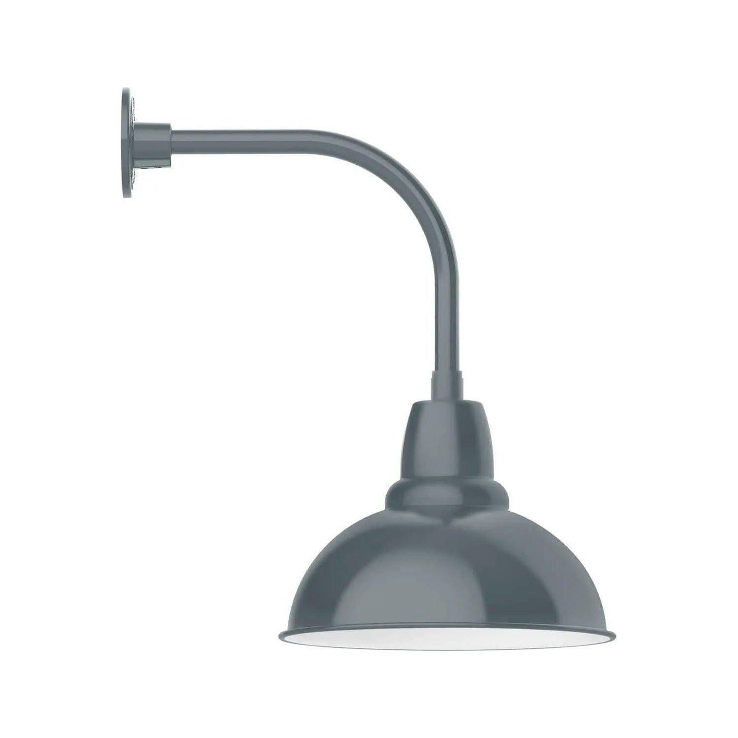 Montclair Light Works - Cafe 14" Curved Arm Wall Light - GNU107-40 - Canada Light Shop