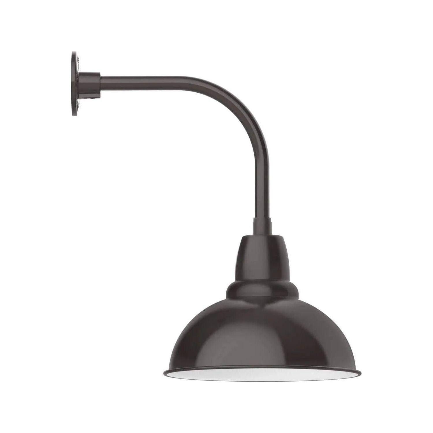 Montclair Light Works - Cafe 14" Curved Arm Wall Light - GNU107-51 - Canada Light Shop