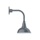 Montclair Light Works - Cafe 8" Curved Arm Wall Light - GNT105-40 - Canada Light Shop