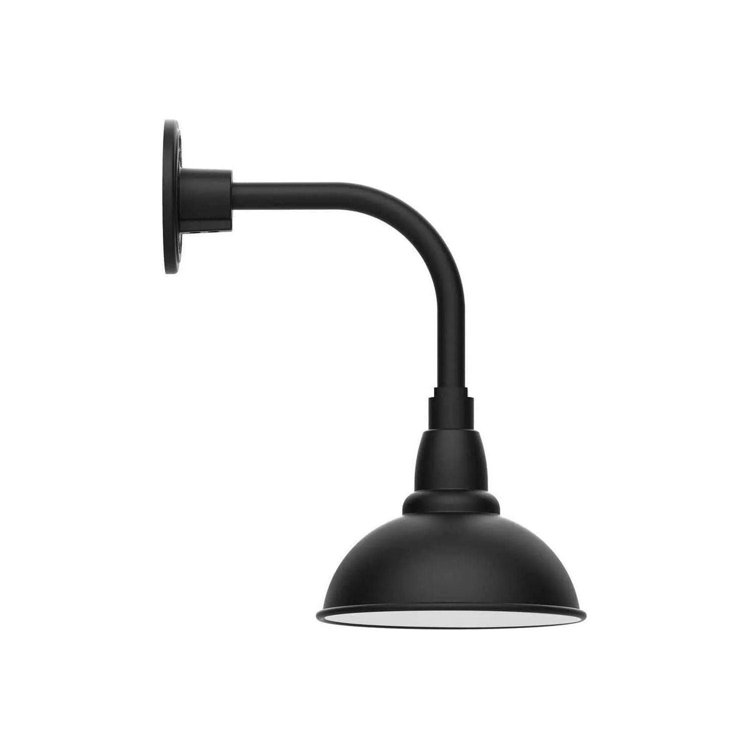 Montclair Light Works - Cafe 8" Curved Arm Wall Light - GNT105-41 - Canada Light Shop