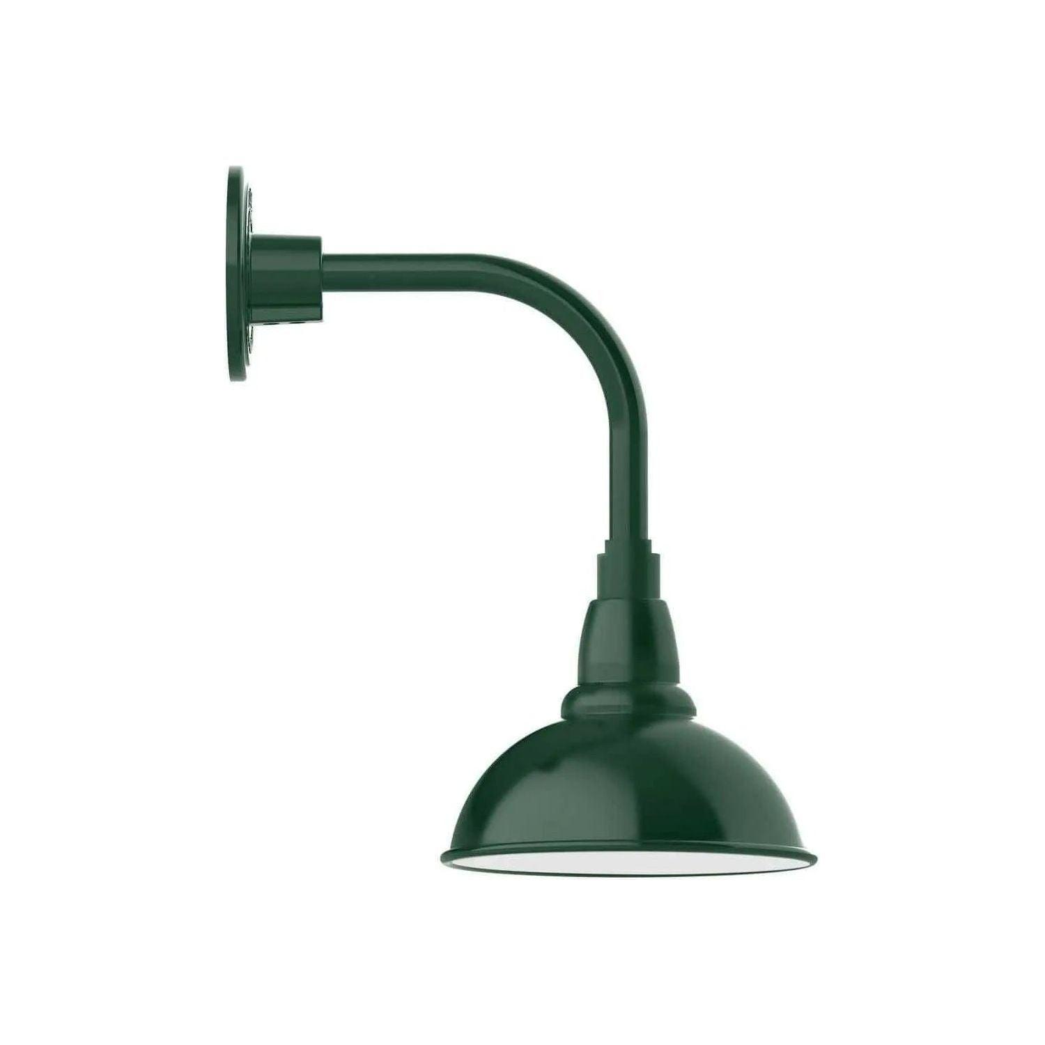 Montclair Light Works - Cafe 8" Curved Arm Wall Light - GNT105-42 - Canada Light Shop