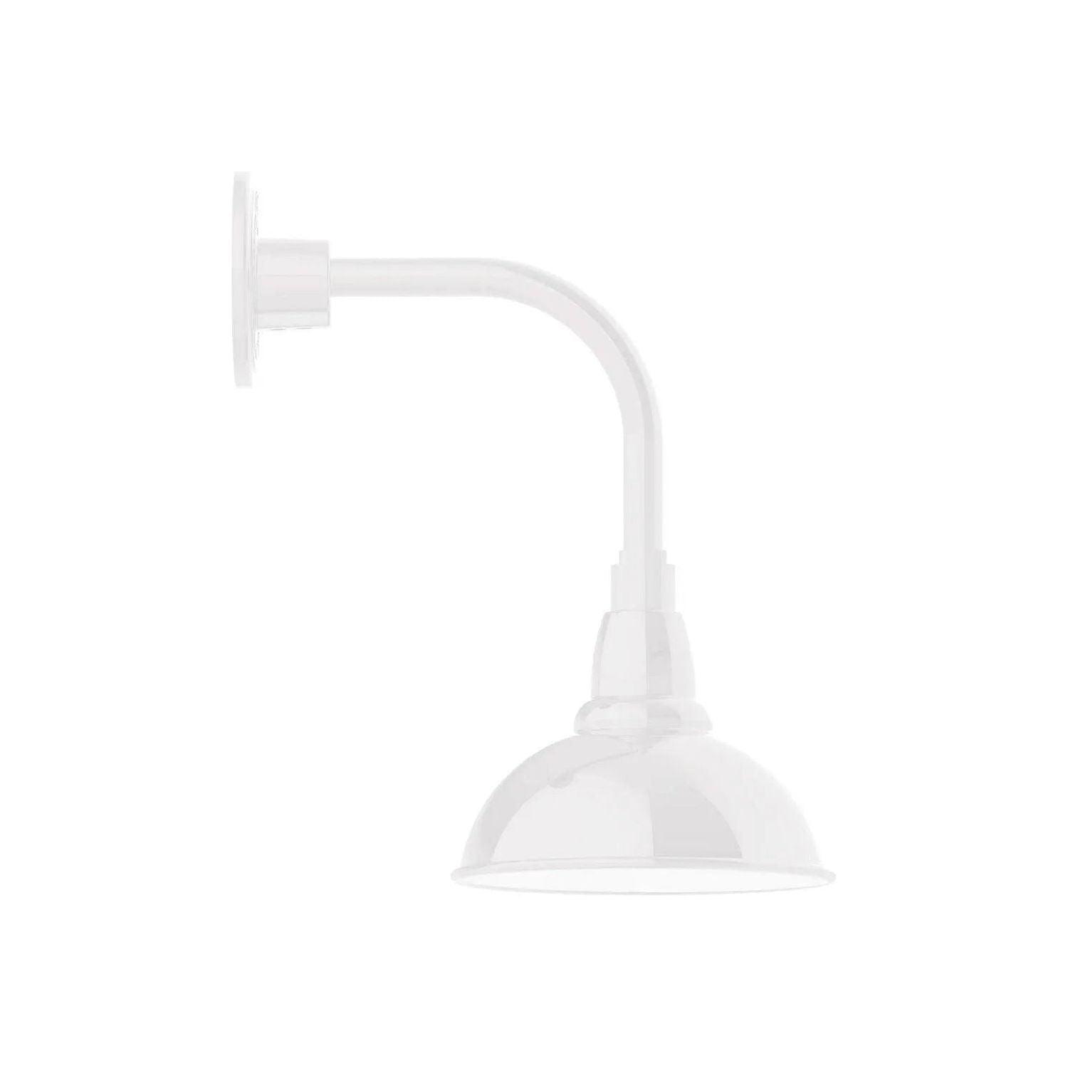 Montclair Light Works - Cafe 8" Curved Arm Wall Light - GNT105-44 - Canada Light Shop