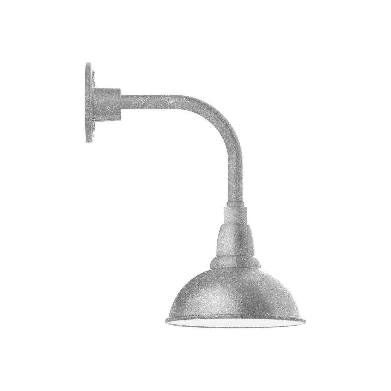 Montclair Light Works - Cafe 8" Curved Arm Wall Light - GNT105-49 - Canada Light Shop