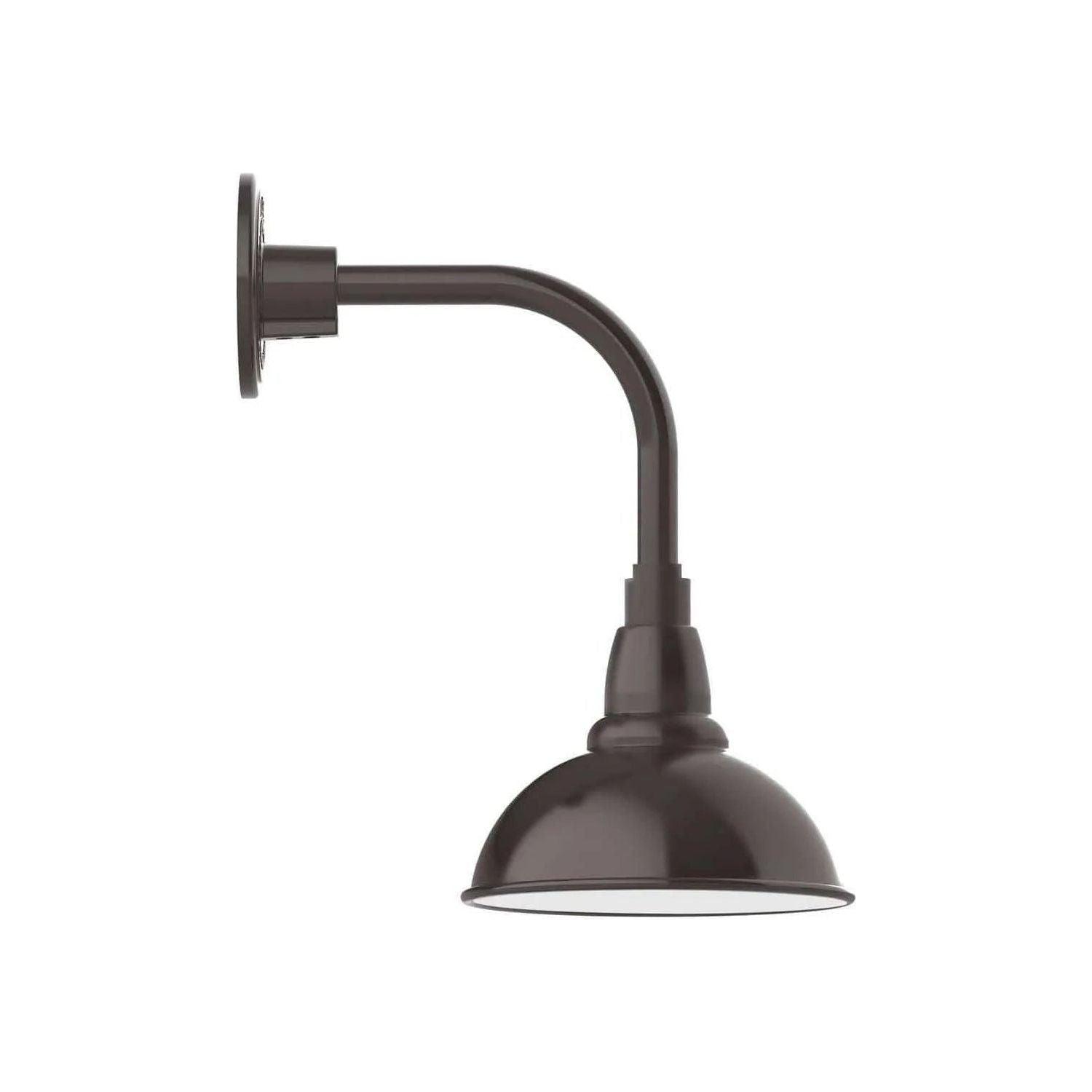 Montclair Light Works - Cafe 8" Curved Arm Wall Light - GNT105-51 - Canada Light Shop