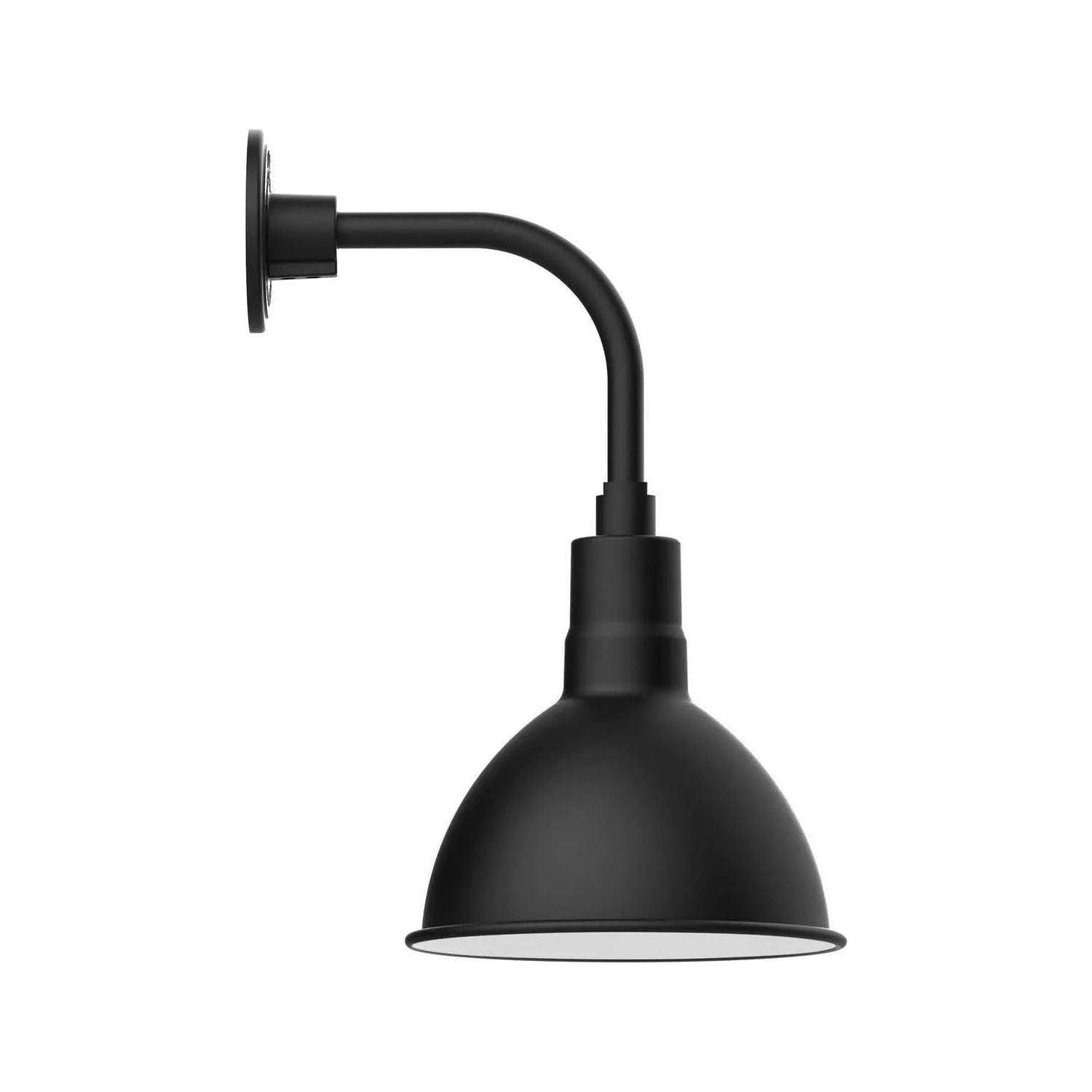 Montclair Light Works - Deep Bowl 10" Curved Arm Wall Light - GNT115-41 - Canada Light Shop