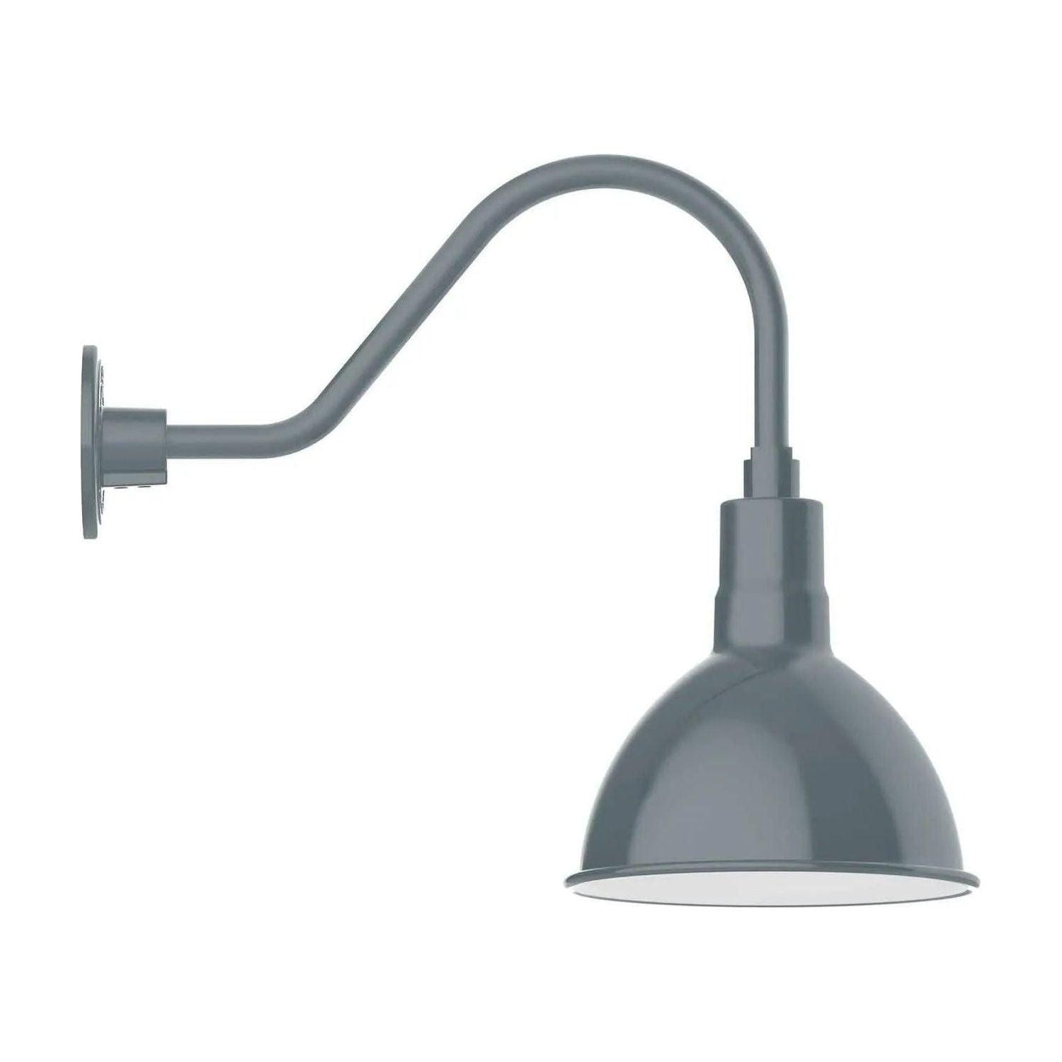 Montclair Light Works - Deep Bowl 10" Gooseneck Wall Light - GNA115-40 - Canada Light Shop