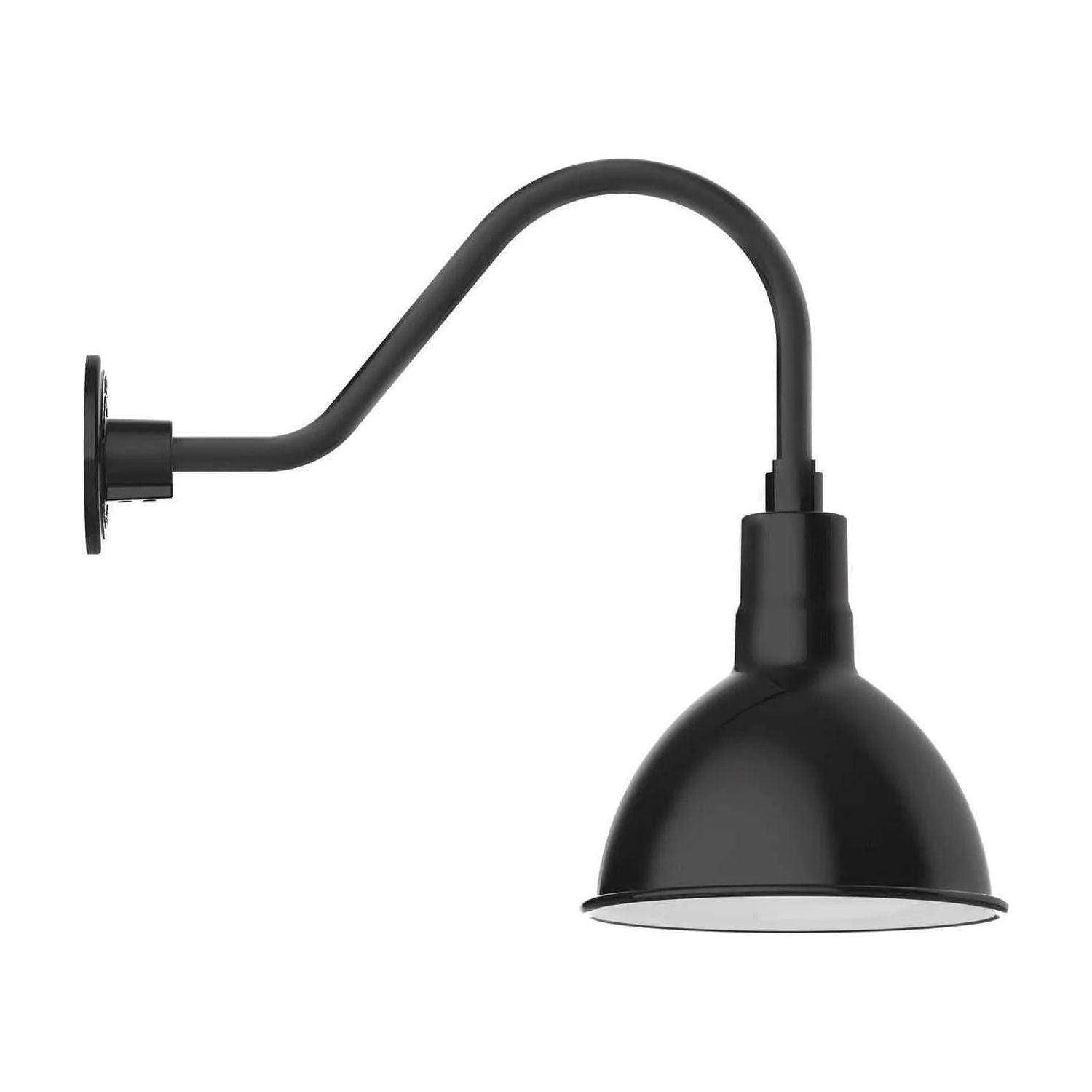 Montclair Light Works - Deep Bowl 10" Gooseneck Wall Light - GNA115-41 - Canada Light Shop