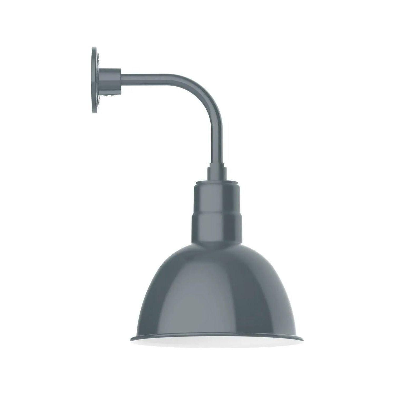 Montclair Light Works - Deep Bowl 12" Curved Arm Wall Light - GNT116-40 - Canada Light Shop