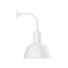 Montclair Light Works - Deep Bowl 12" Curved Arm Wall Light - GNT116-44 - Canada Light Shop