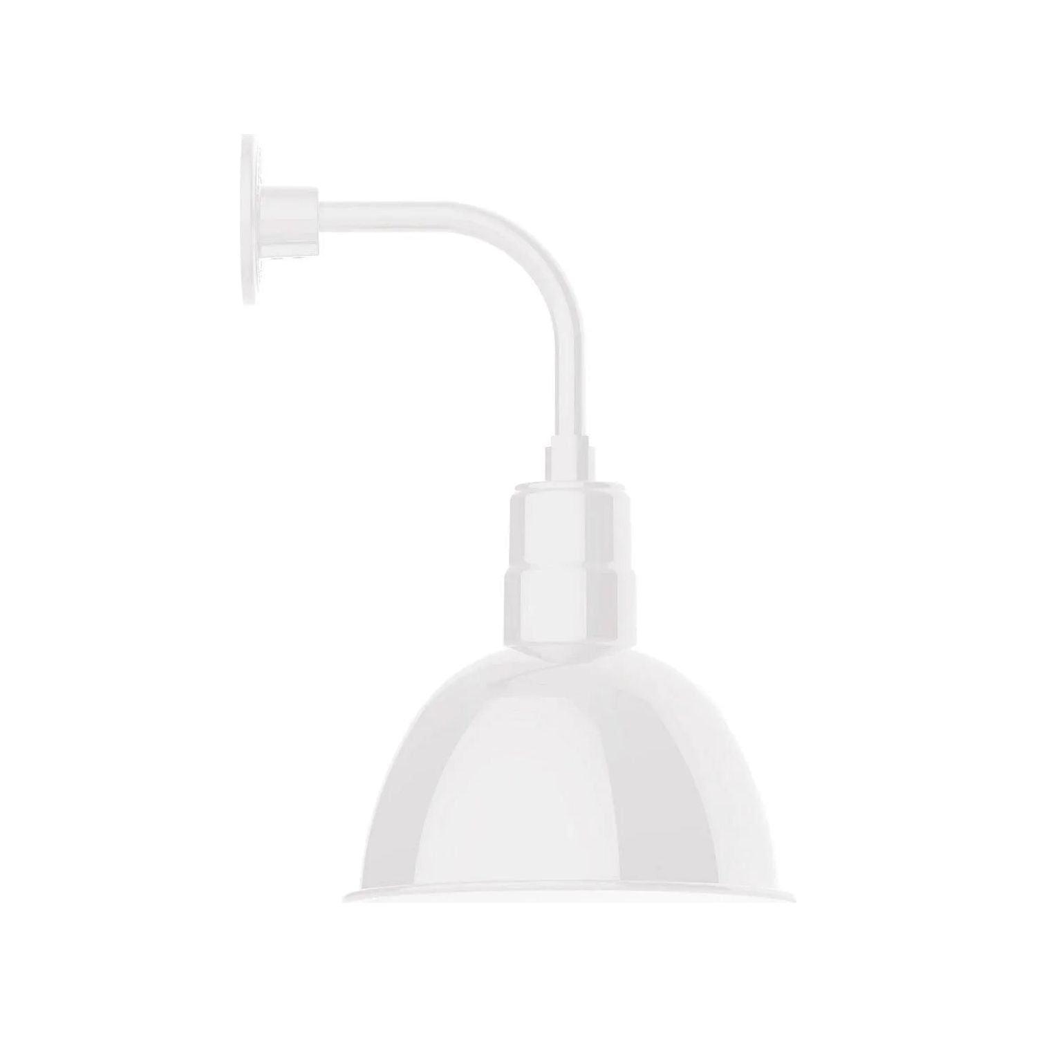 Montclair Light Works - Deep Bowl 12" Curved Arm Wall Light - GNT116-44 - Canada Light Shop