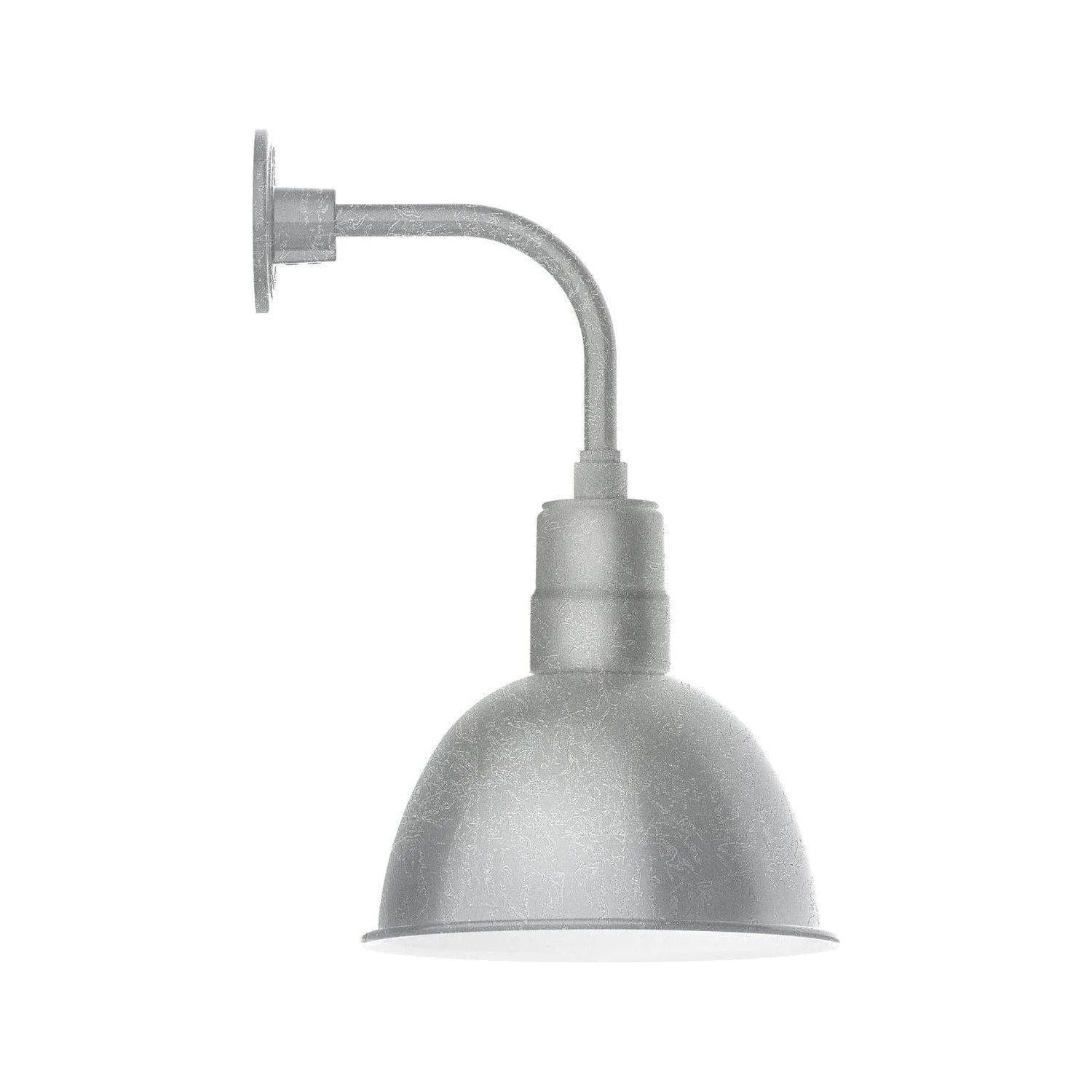 Montclair Light Works - Deep Bowl 12" Curved Arm Wall Light - GNT116-49 - Canada Light Shop