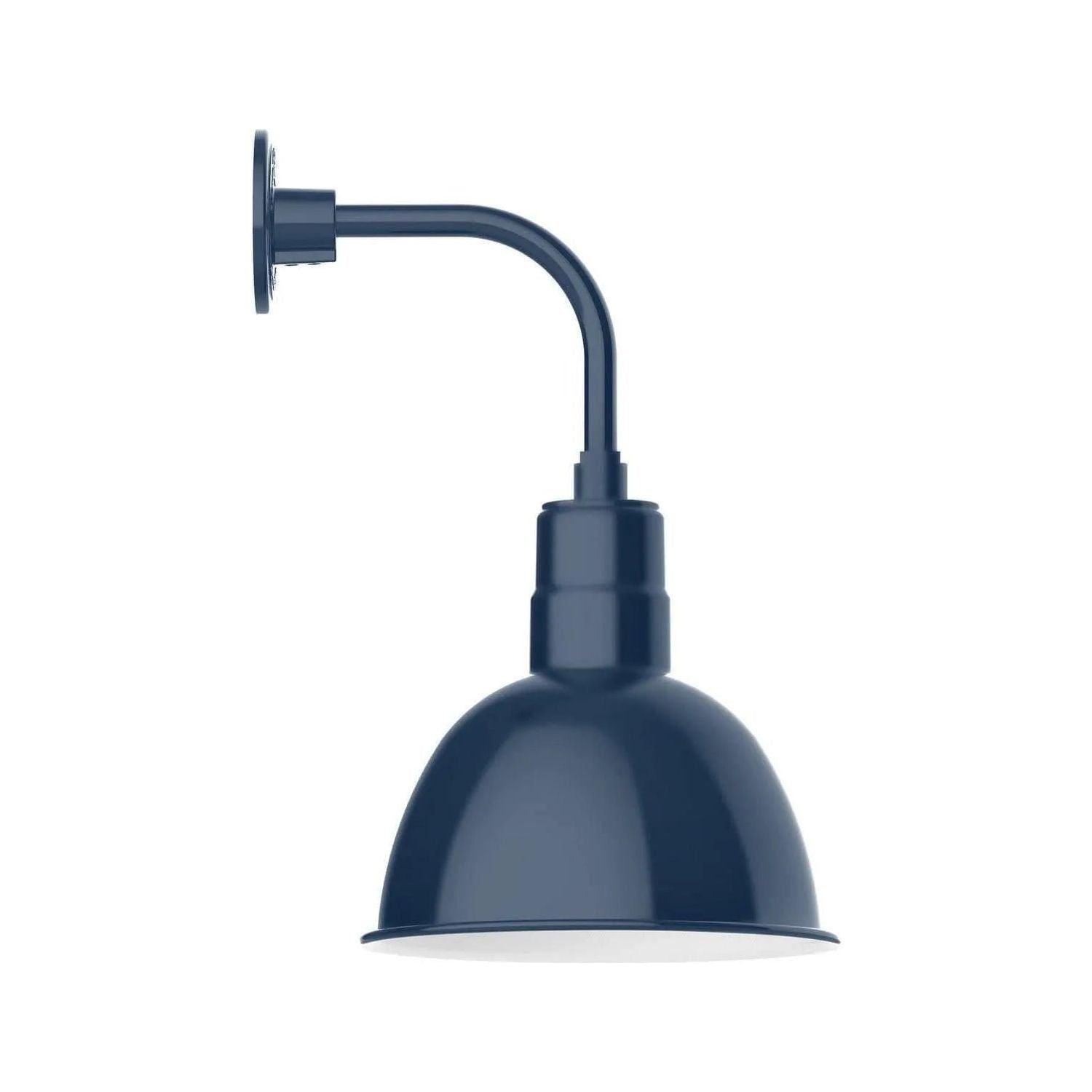 Montclair Light Works - Deep Bowl 12" Curved Arm Wall Light - GNT116-50 - Canada Light Shop