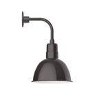 Montclair Light Works - Deep Bowl 12" Curved Arm Wall Light - GNT116-51 - Canada Light Shop