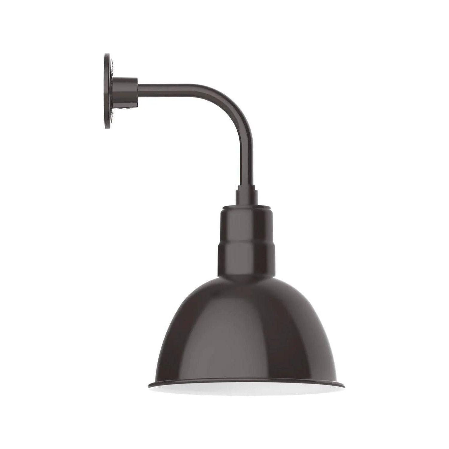 Montclair Light Works - Deep Bowl 12" Curved Arm Wall Light - GNT116-51 - Canada Light Shop